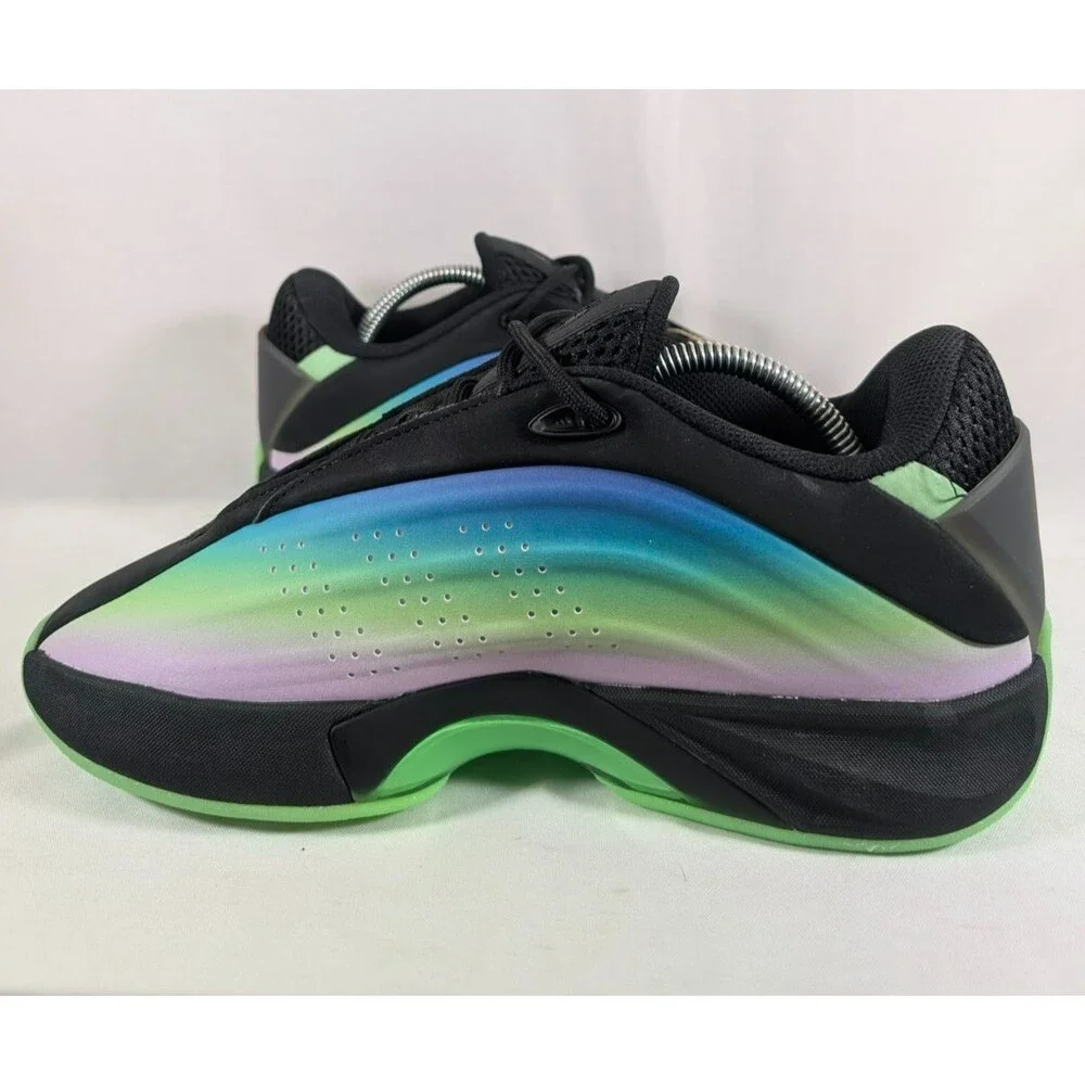 adidas Nova IIInfinity JR7601 Men’s 9 Black Lime Burst Pure Teal Sneakers NWT